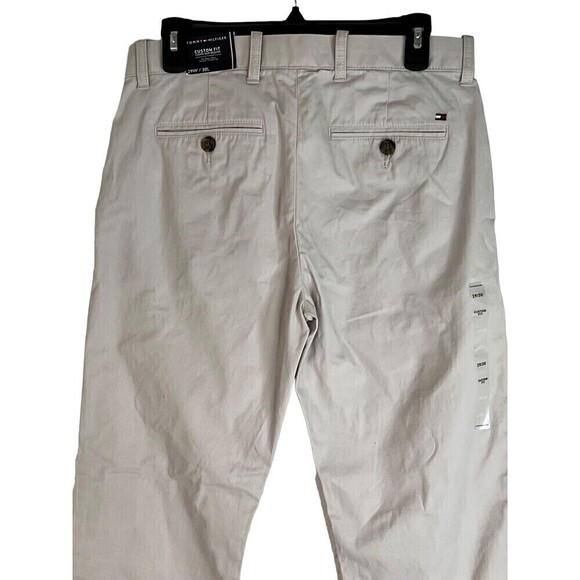 NWT Tommy Hilfiger Custom Fit Coupe Sur Mesure Men's Pant Khaki Sz 29W/30L - Picture 5 of 9